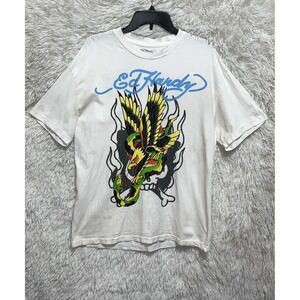Ed Hardy Eagle Snake Graphic Print T-Shirt Size Medium